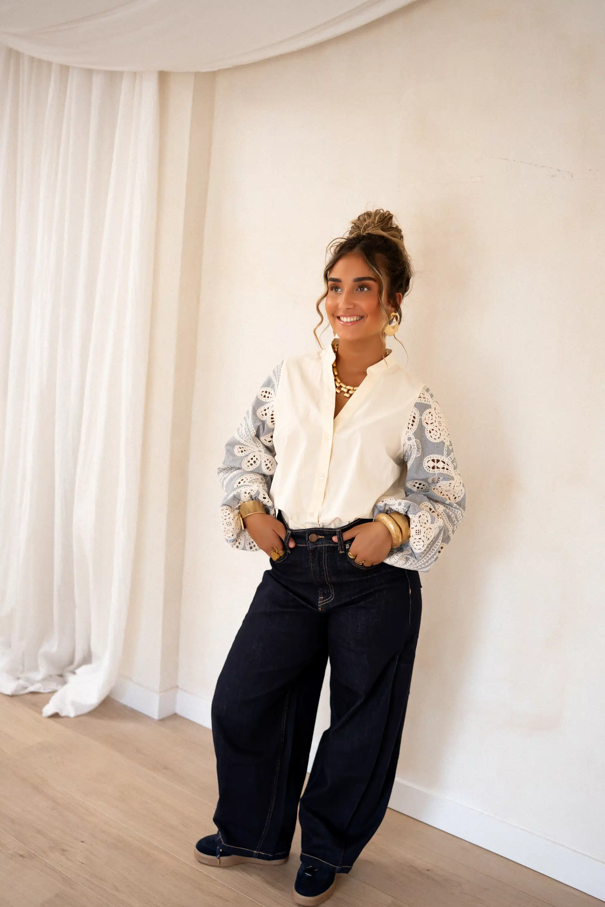 Lofty Manner Blouse Ismay Cream - Afbeelding 6