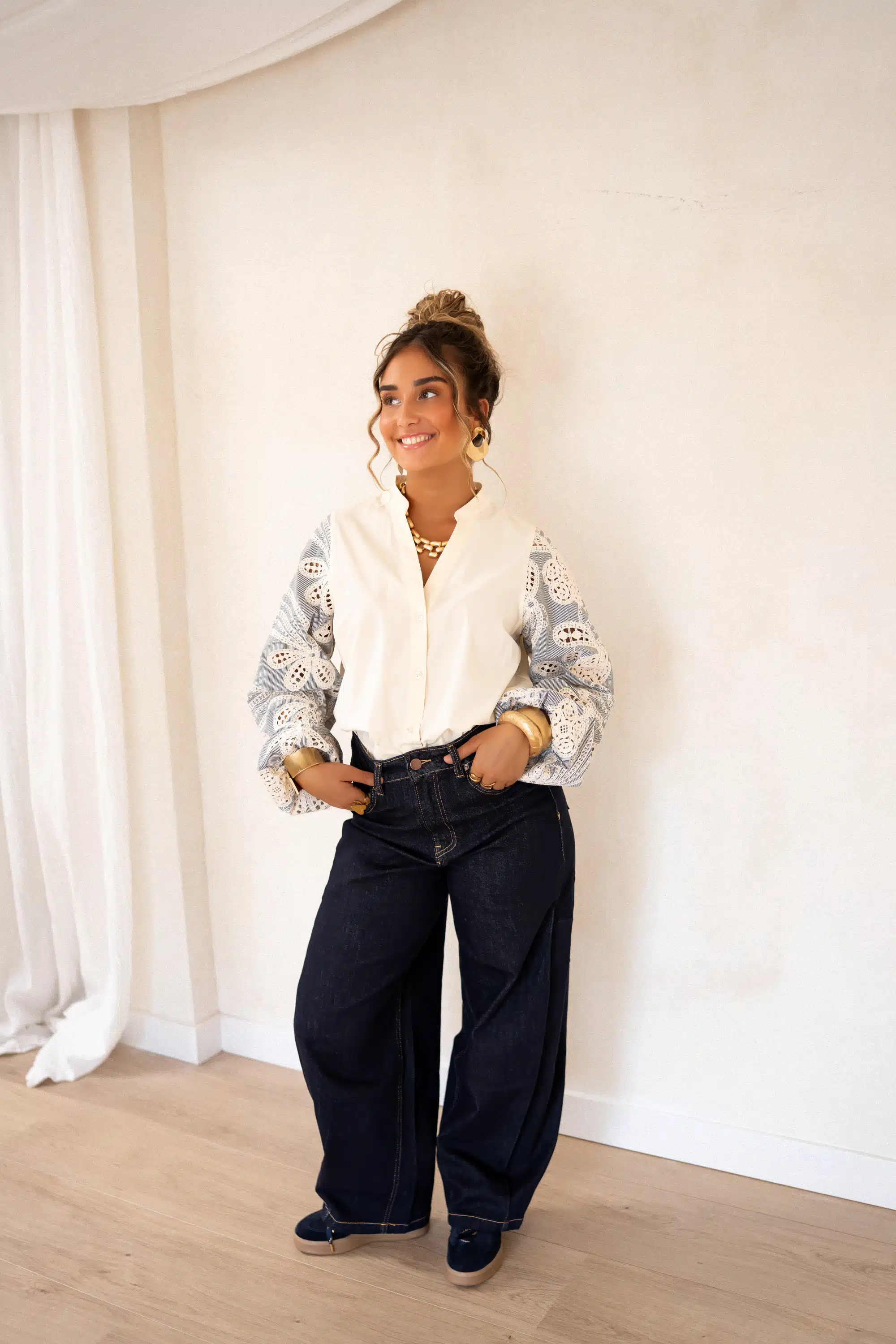 Lofty Manner Blouse Ismay Cream - Afbeelding 5