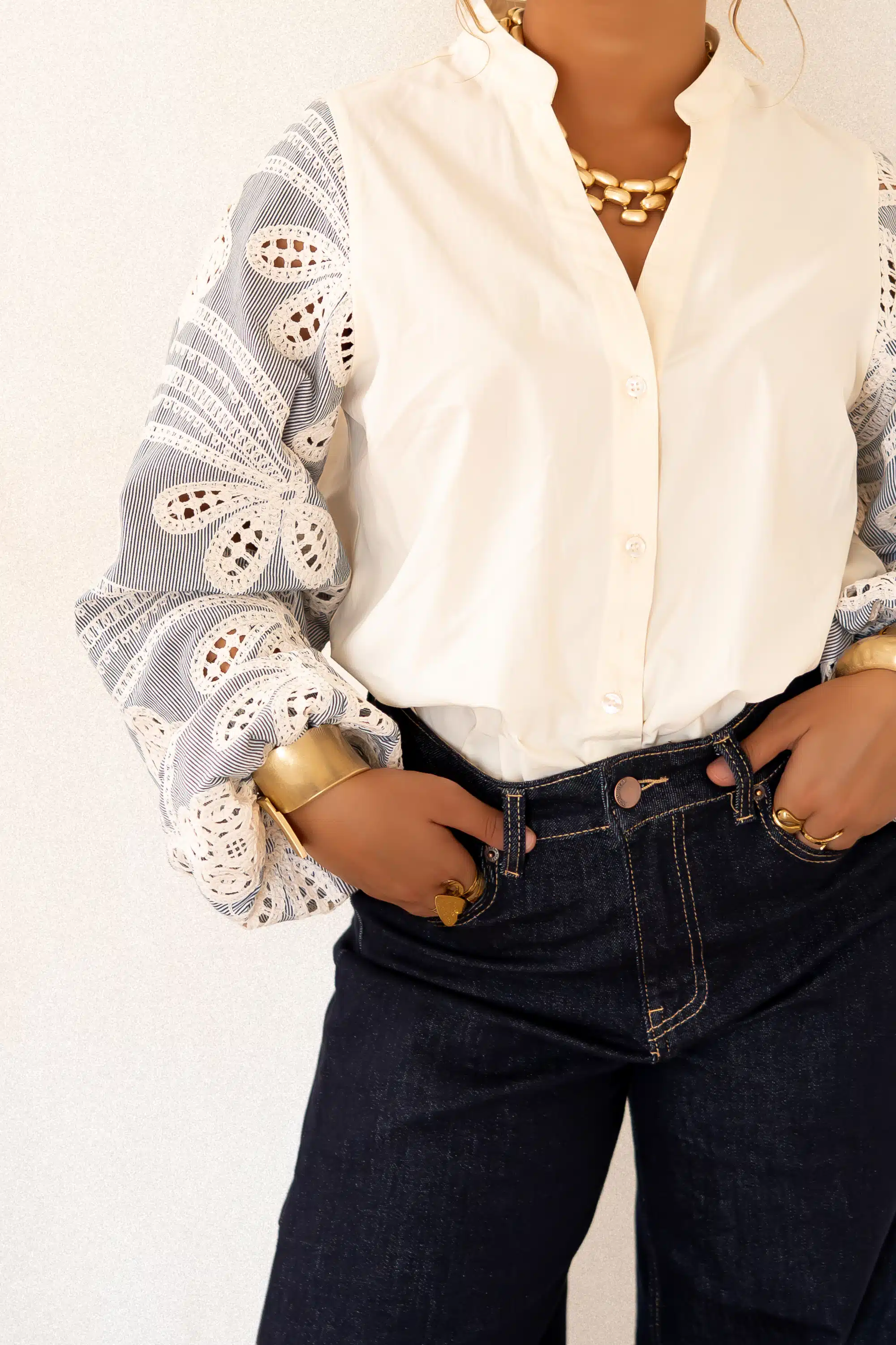 Lofty Manner Blouse Ismay Cream
