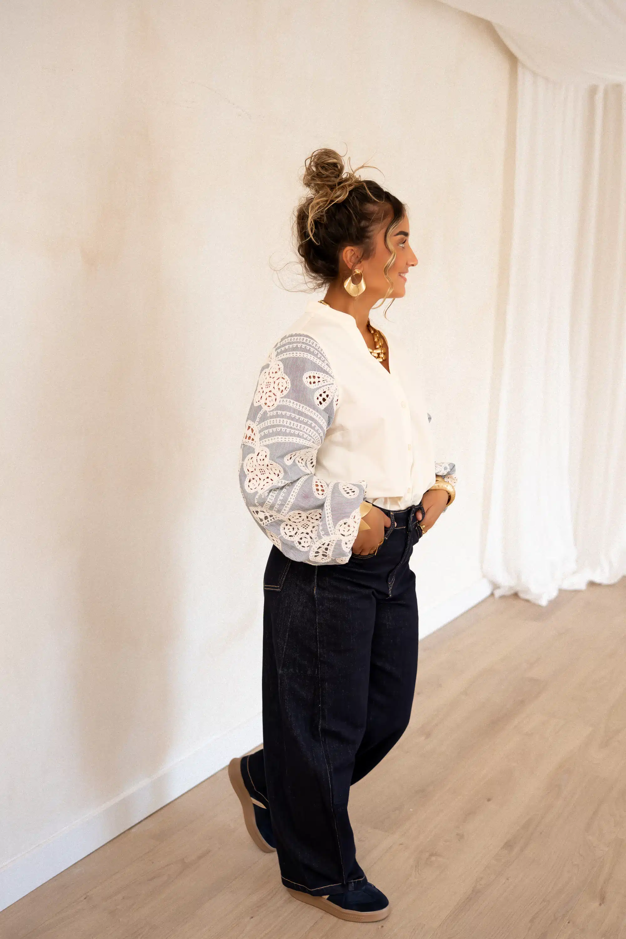 Lofty Manner Blouse Ismay Cream - Afbeelding 4
