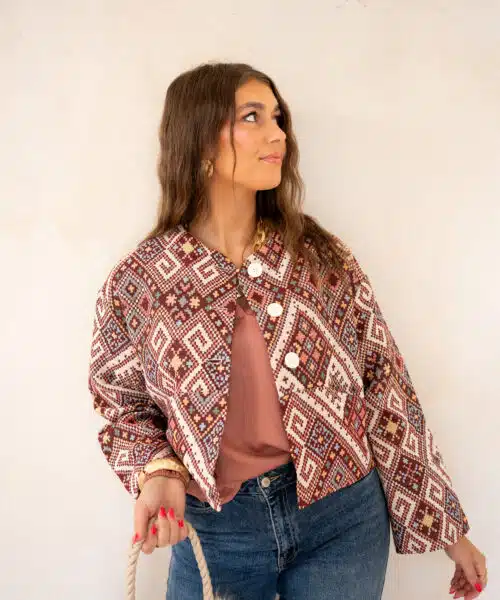 Alternative view of Lofty Manner Jacket Ilva Jacquard Multi Colour