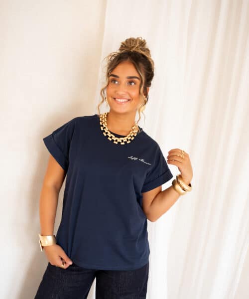 Lofty Manner Tshirt Isole Dark Blue - Afbeelding 8
