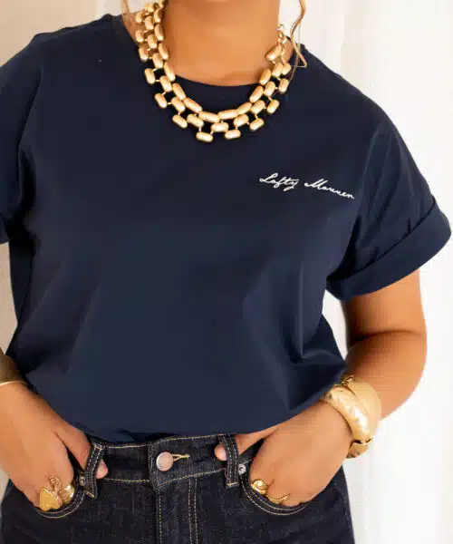 Lofty Manner Tshirt Isole Dark Blue - Afbeelding 6