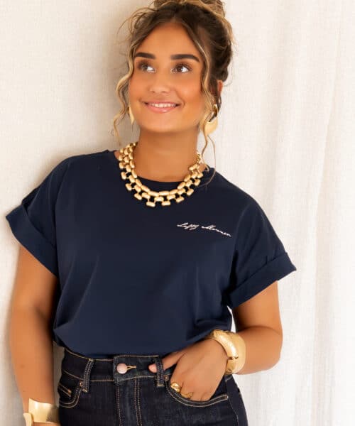 Alternative view of Lofty Manner Tshirt Isole Dark Blue