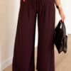 Flowy Pantalon Bordeaux