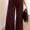 Flowy Pantalon Bordeaux