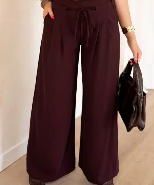 Flowy Pantalon Bordeaux