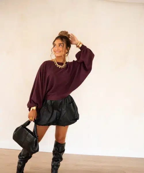 Kiya Sweater Bordeaux. - Afbeelding 10