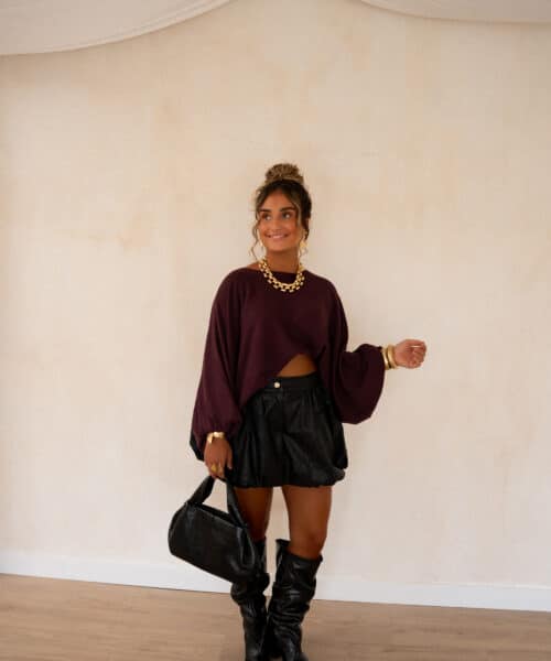 Kiya Sweater Bordeaux. - Afbeelding 8