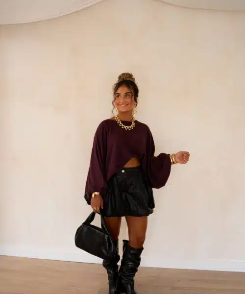 Kiya Sweater Bordeaux. - Afbeelding 8