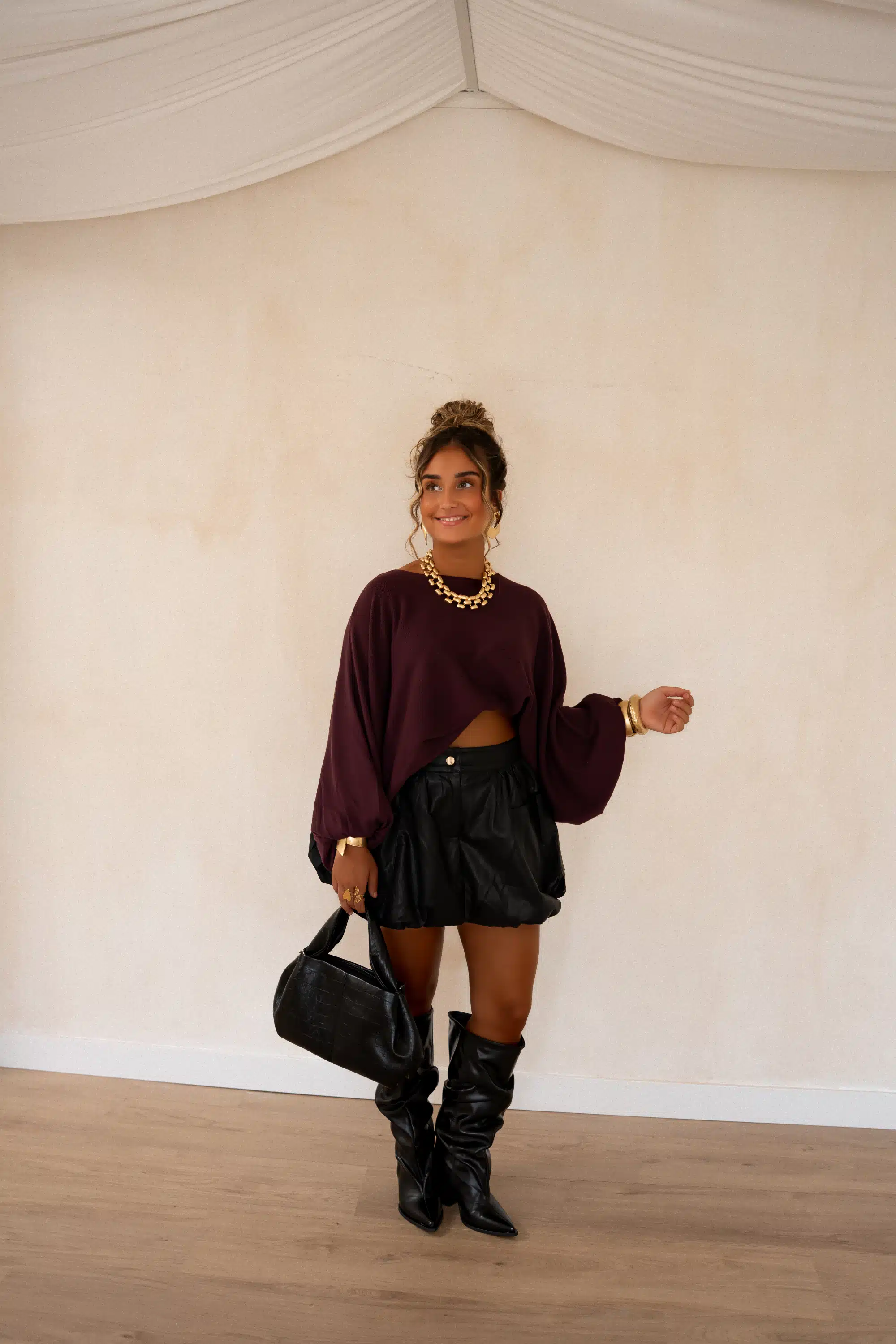 Kiya Sweater Bordeaux. - Afbeelding 8