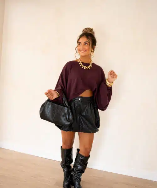 Kiya Sweater Bordeaux. - Afbeelding 9