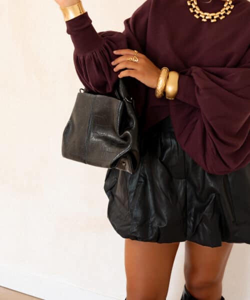 Alternative view of Kiya Sweater Bordeaux.