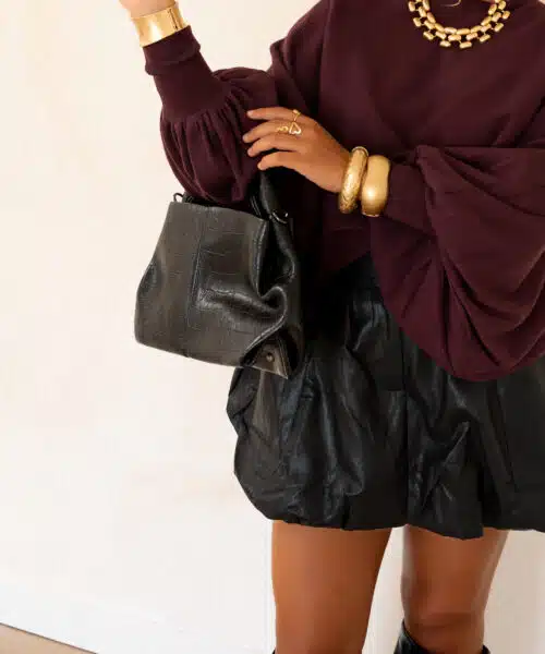 Alternative view of Kiya Sweater Bordeaux.