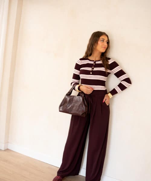 Siem Stripe Body Bordeaux Pink # - Afbeelding 6