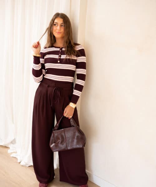 Siem Stripe Body Bordeaux Pink # - Afbeelding 7
