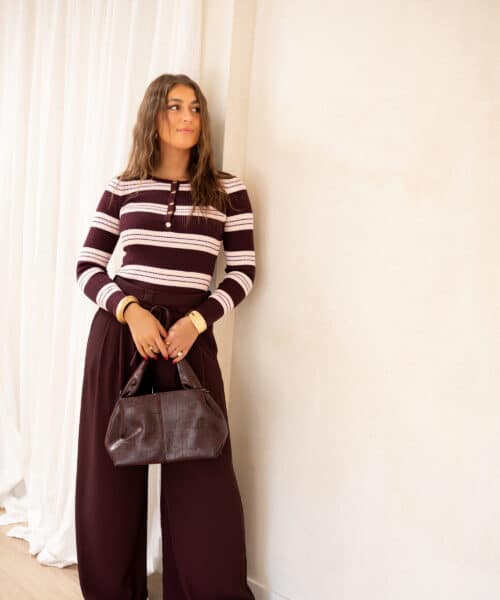 Siem Stripe Body Bordeaux Pink # - Afbeelding 4