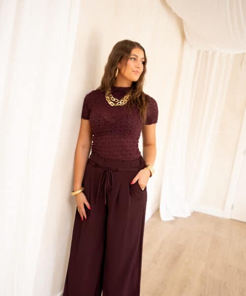 Loue Lace Top Bordeaux # - Afbeelding 6