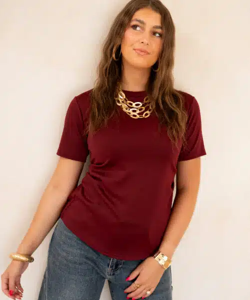 Cece Top Bordeaux