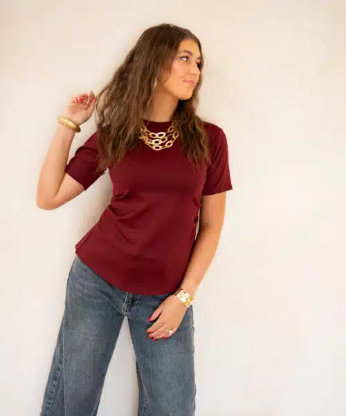 Cece Top Bordeaux - Afbeelding 5