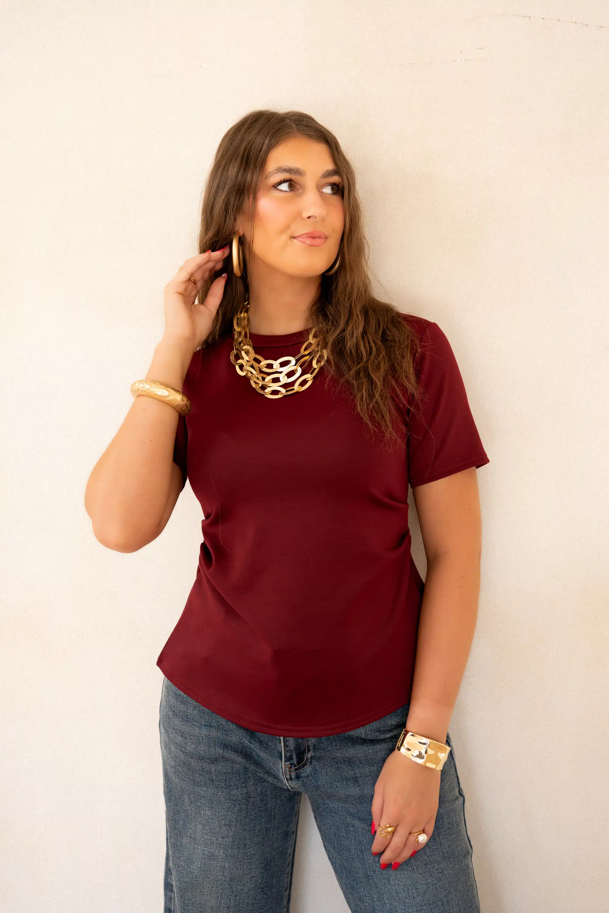 Cece Top Bordeaux - Afbeelding 4