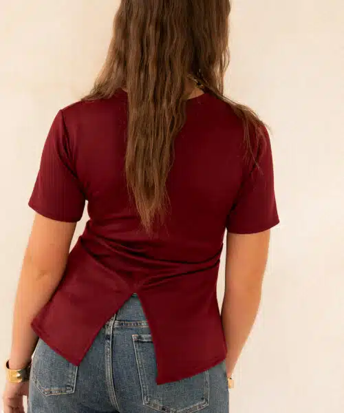 Alternative view of Cece Top Bordeaux