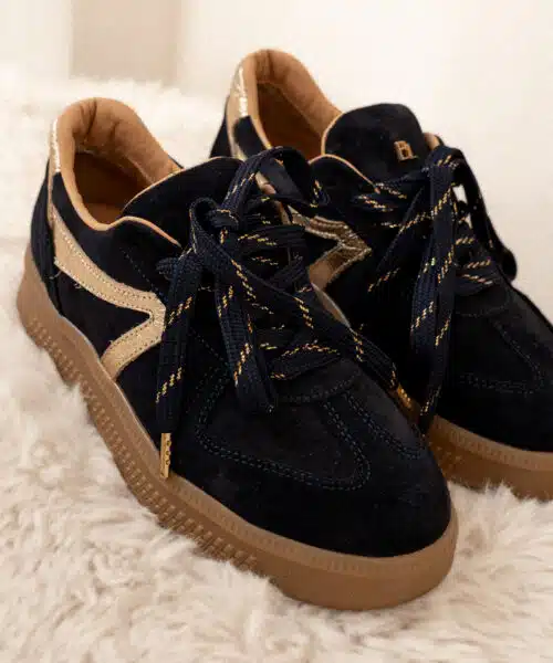 Alternative view of Babouche Sneaker Liva-48 Navy-Gold