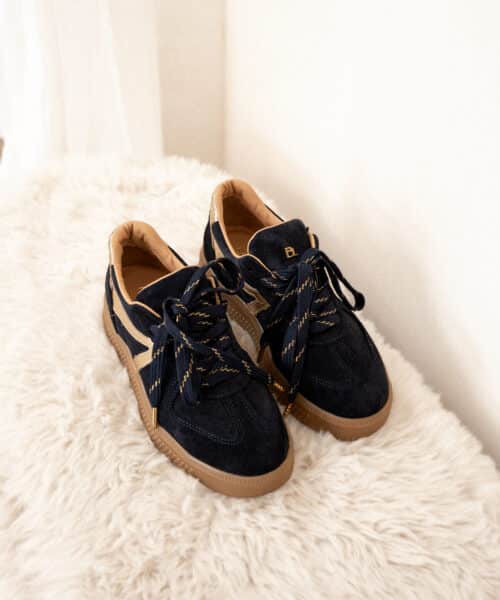 Babouche Sneaker Liva-48 Navy-Gold