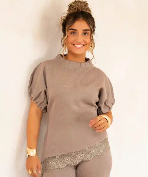 Licia Lace Set Taupe - - Afbeelding 6