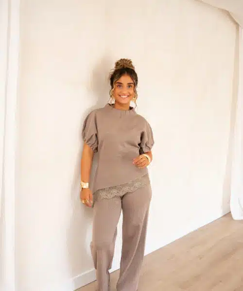 Licia Lace Set Taupe - - Afbeelding 7