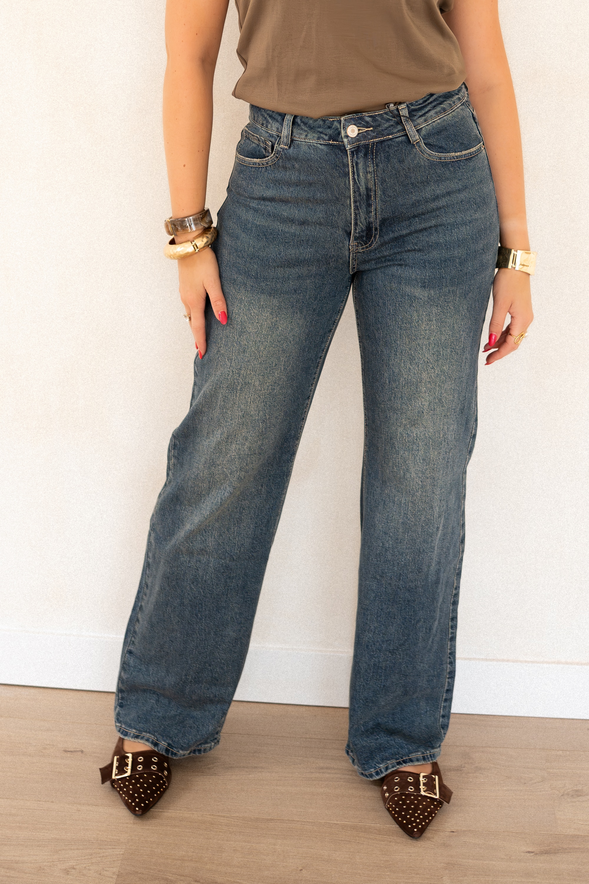 Floor Wide Leg Jeans 6285-1