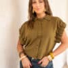 Gioya Gilet Top Olive ~