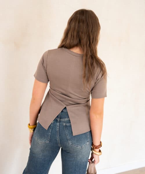Alternative view of Cece Top Taupe