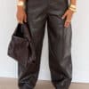 Larissa Leather Balloon Brown