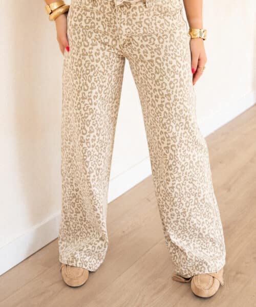 Lily Leopard Dad Fit Jeans 6265-46