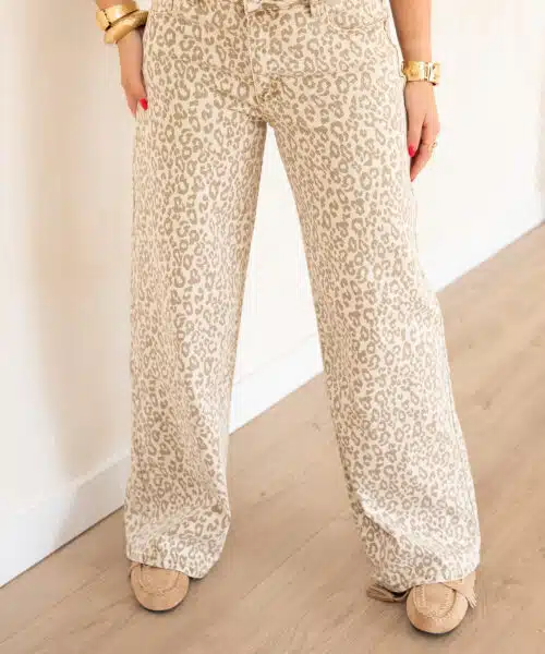 Lily Leopard Dad Fit Jeans 6265-46