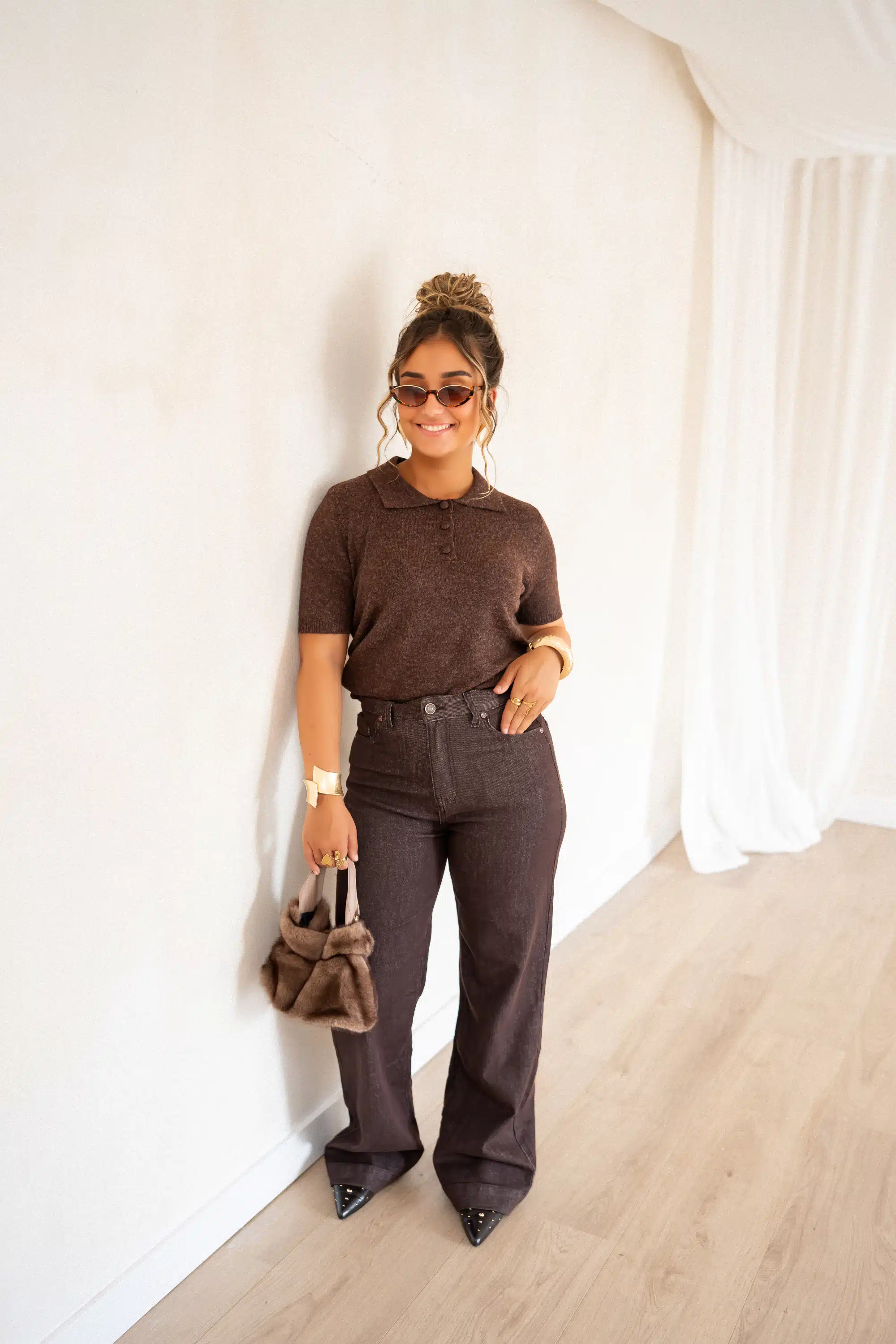 Noe Sweater Brown # - Afbeelding 4