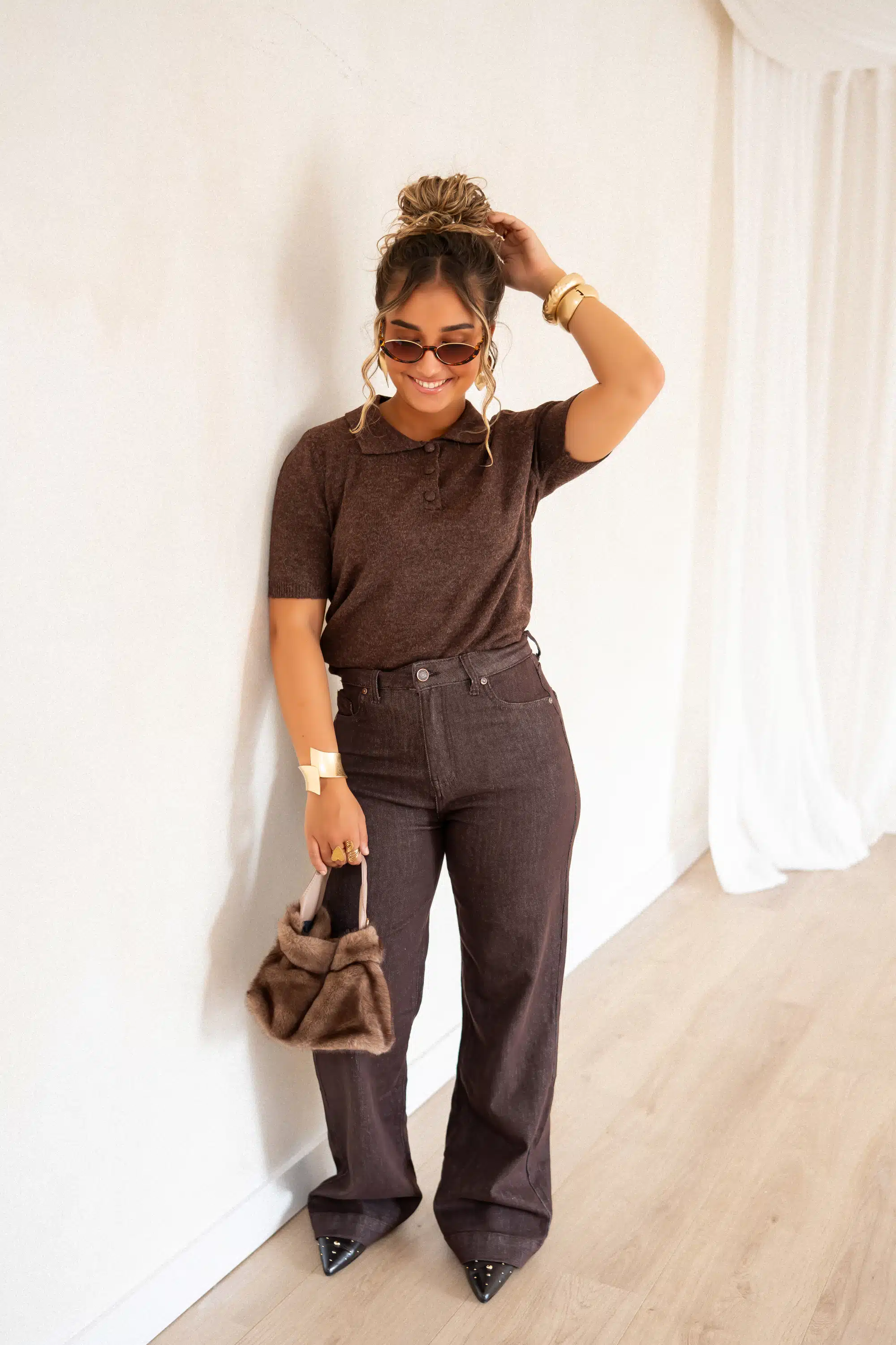 Noe Sweater Brown # - Afbeelding 5