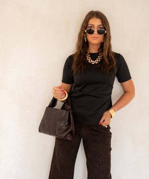 Alternative view of Cece Top Black