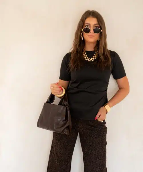 Alternative view of Cece Top Black