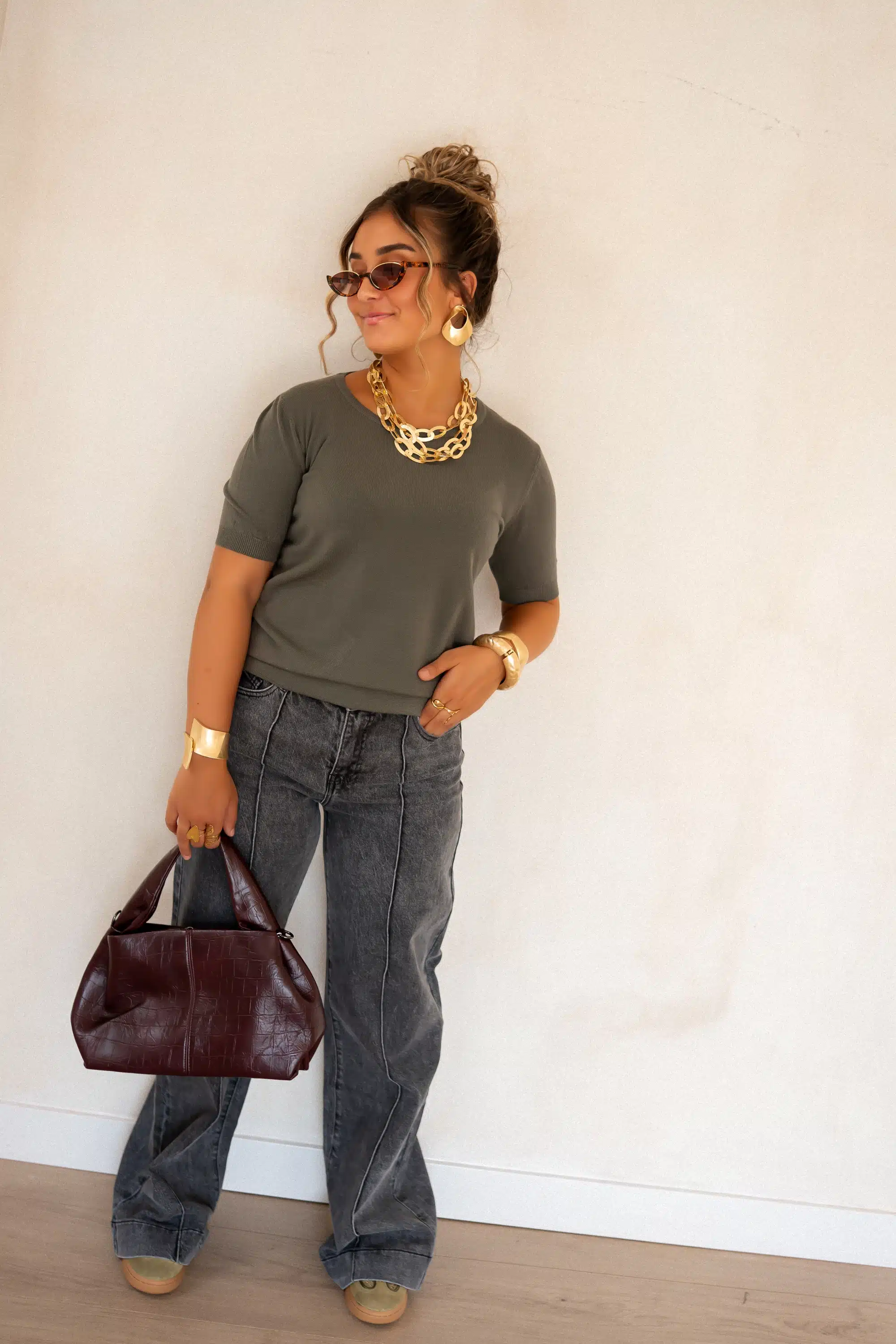 Lois Soft Top Khaki - Afbeelding 2