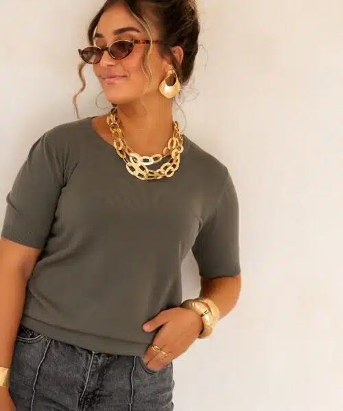 Lois Soft Top Khaki - Afbeelding 4