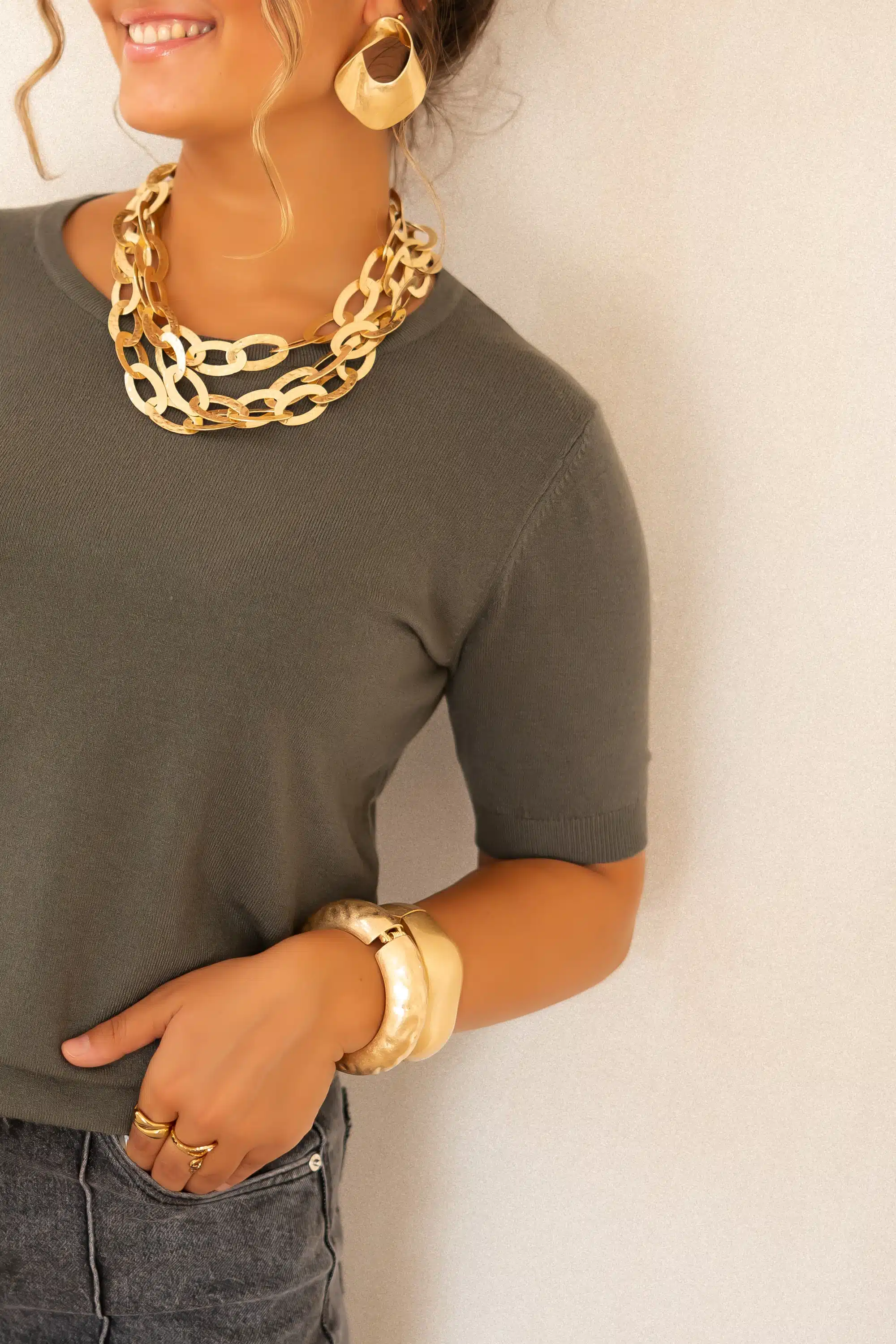 Lois Soft Top Khaki - Afbeelding 3
