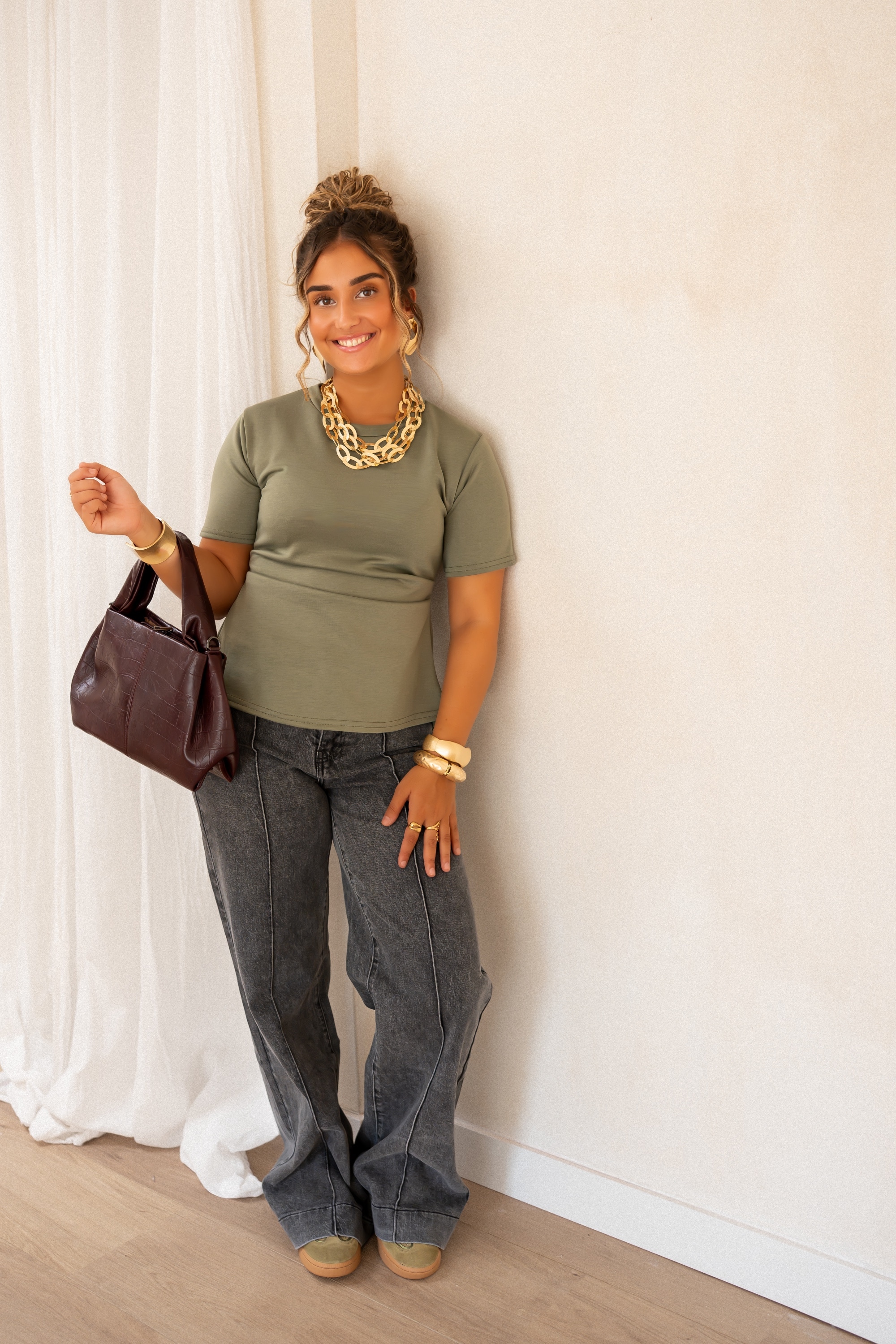 Cece Top Khaki - Afbeelding 6