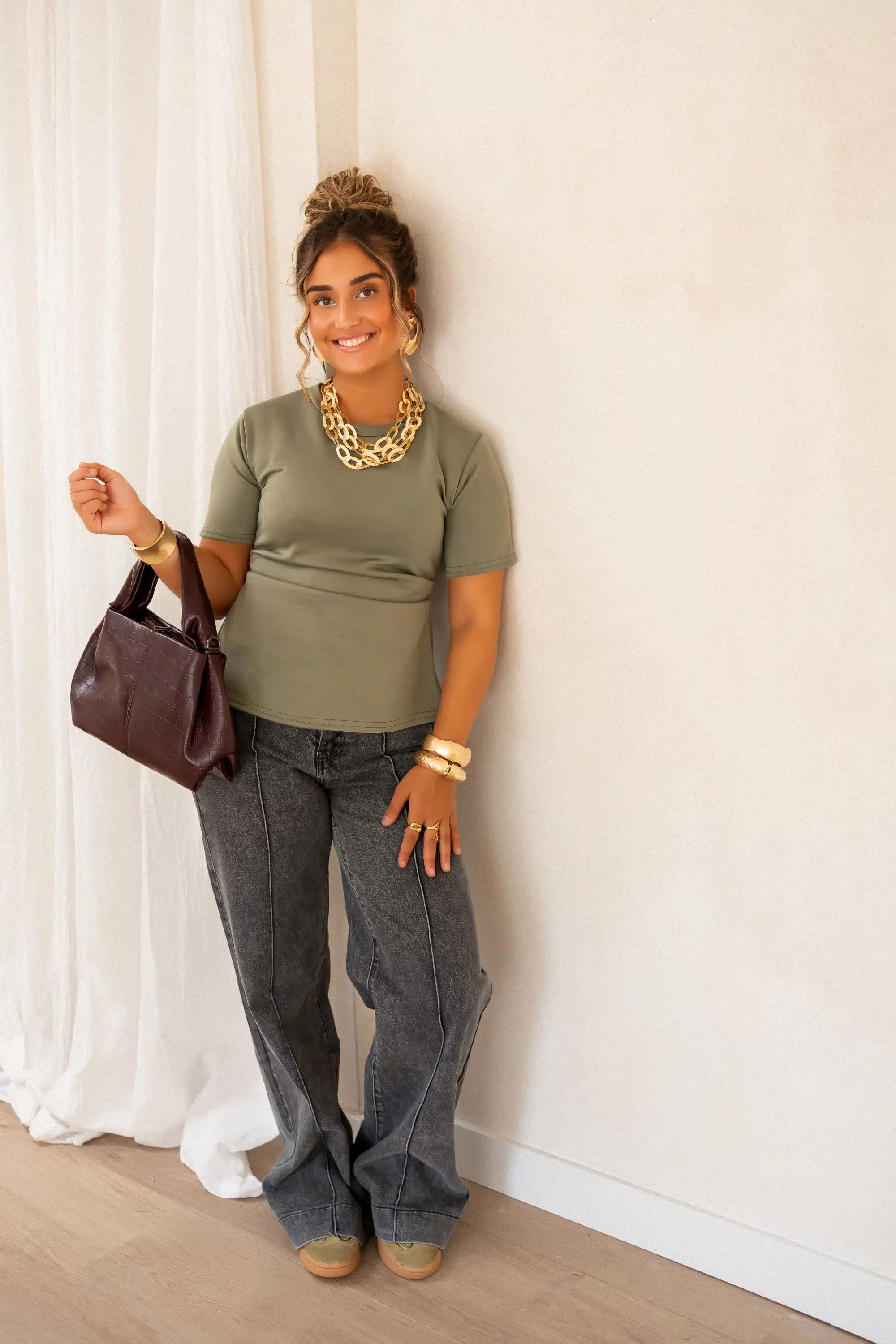 Cece Top Khaki - Afbeelding 6
