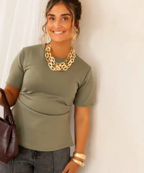 Cece Top Khaki - Afbeelding 3