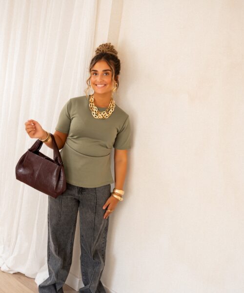Cece Top Khaki - Afbeelding 4