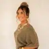 Bowy Button Sweater Khaki~