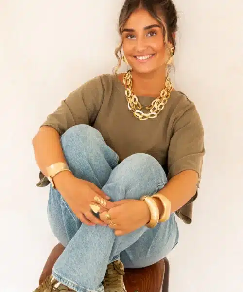 Bowy Button Sweater Khaki~ - Afbeelding 5