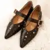 Babouche Ballerina G-Celina-1 Dark Brown